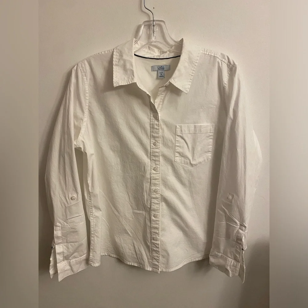 Crate & Barrel Shirt White LP - Picture 2 of 9